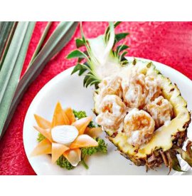 Tôm sốt trái thơm